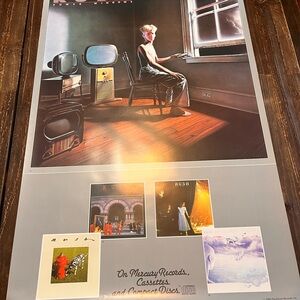 Rush Power Windows 1985 PolyGram Records Original  Vintage Poster